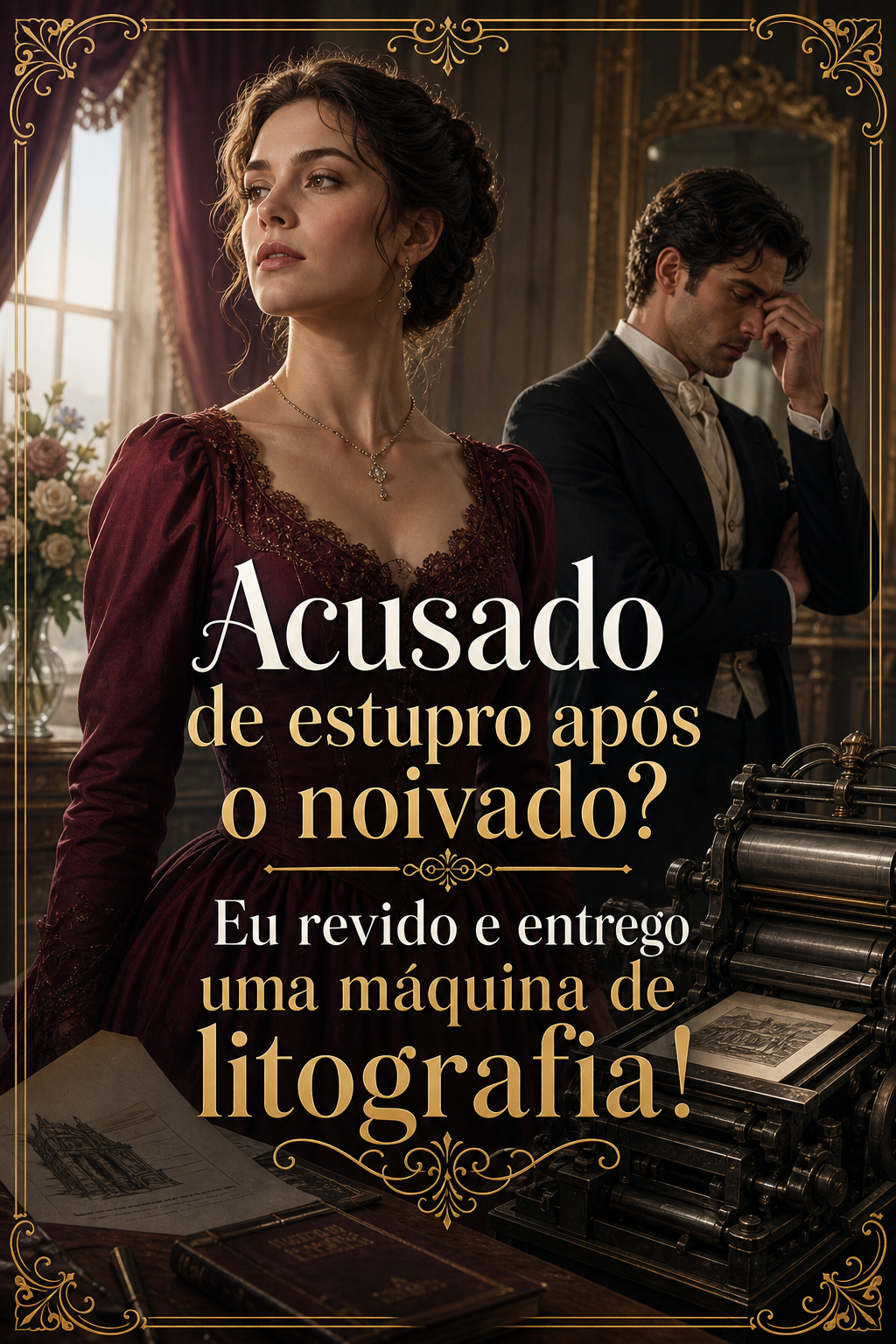 Acusado de estupro após o noivado? Eu revido e entrego uma máquina de litografia!