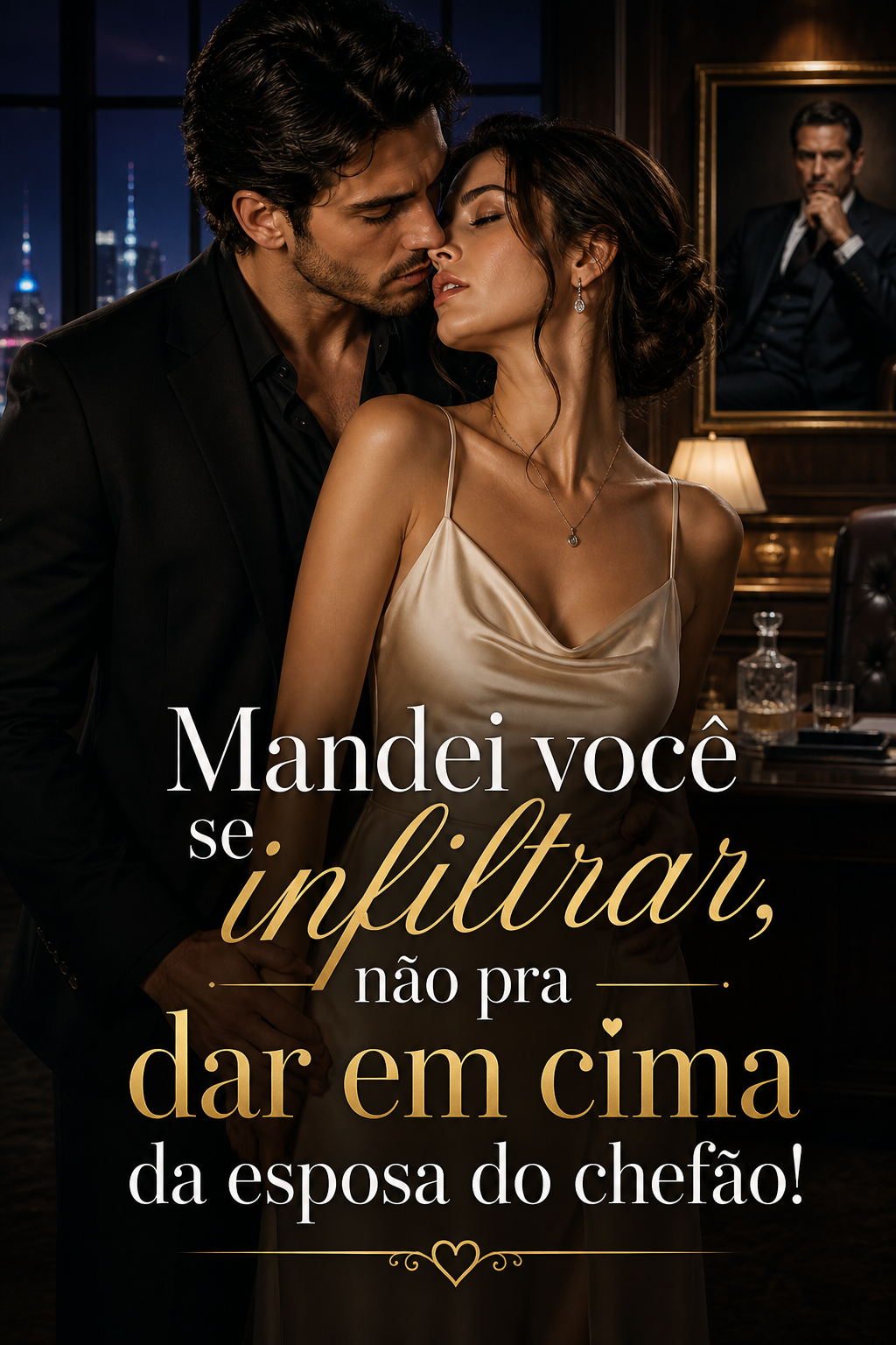 Mandei você se infiltrar, não pra dar em cima da esposa do chefão!
