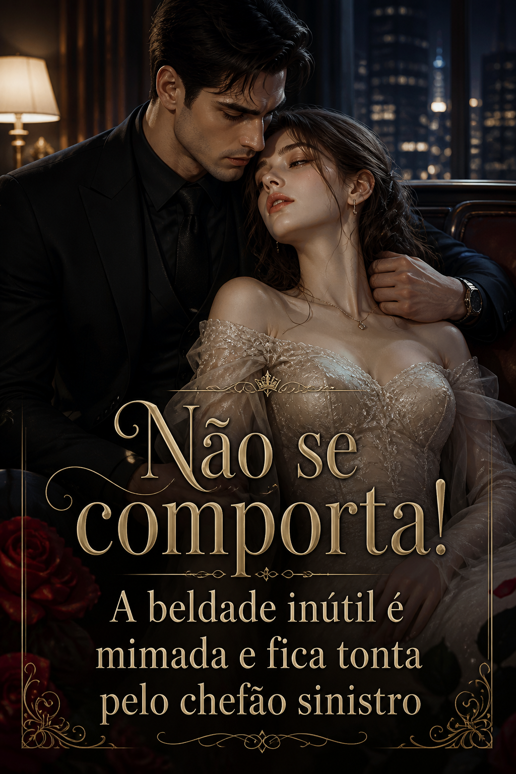 Não se comporta! A beldade inútil é mimada e fica tonta pelo chefão sinistro